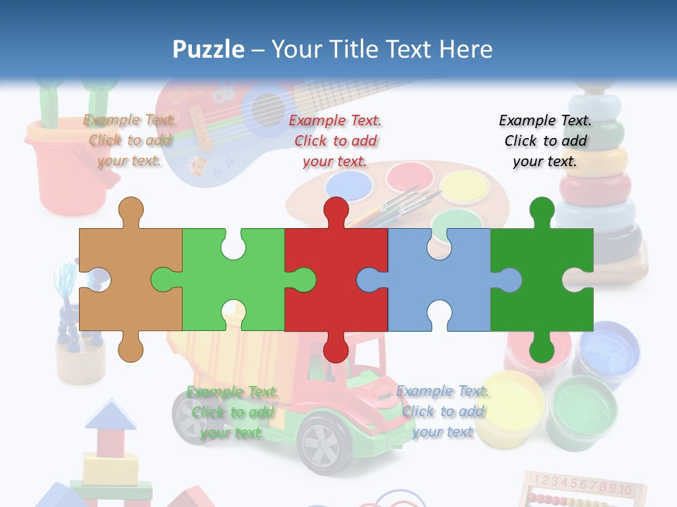 Education Red Play PowerPoint Template