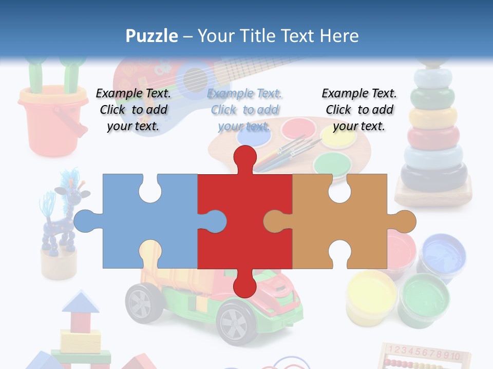 Education Red Play PowerPoint Template