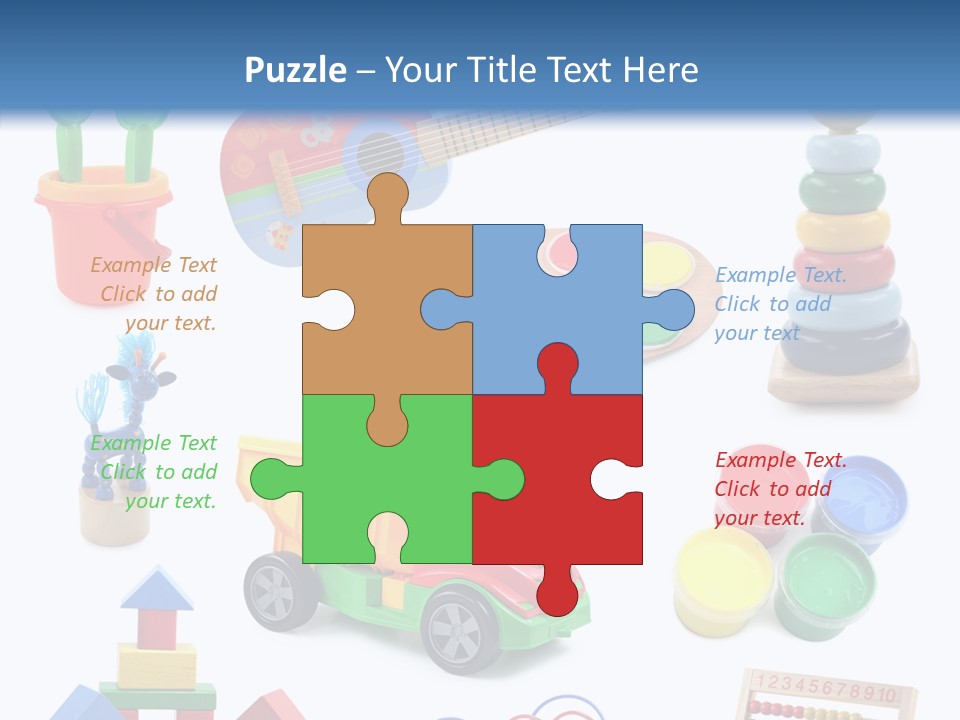 Education Red Play PowerPoint Template