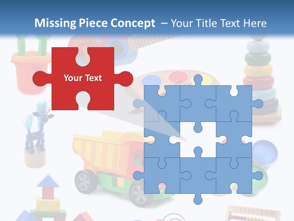 Education Red Play PowerPoint Template