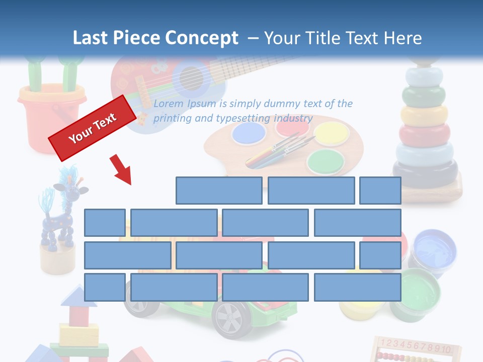 Education Red Play PowerPoint Template