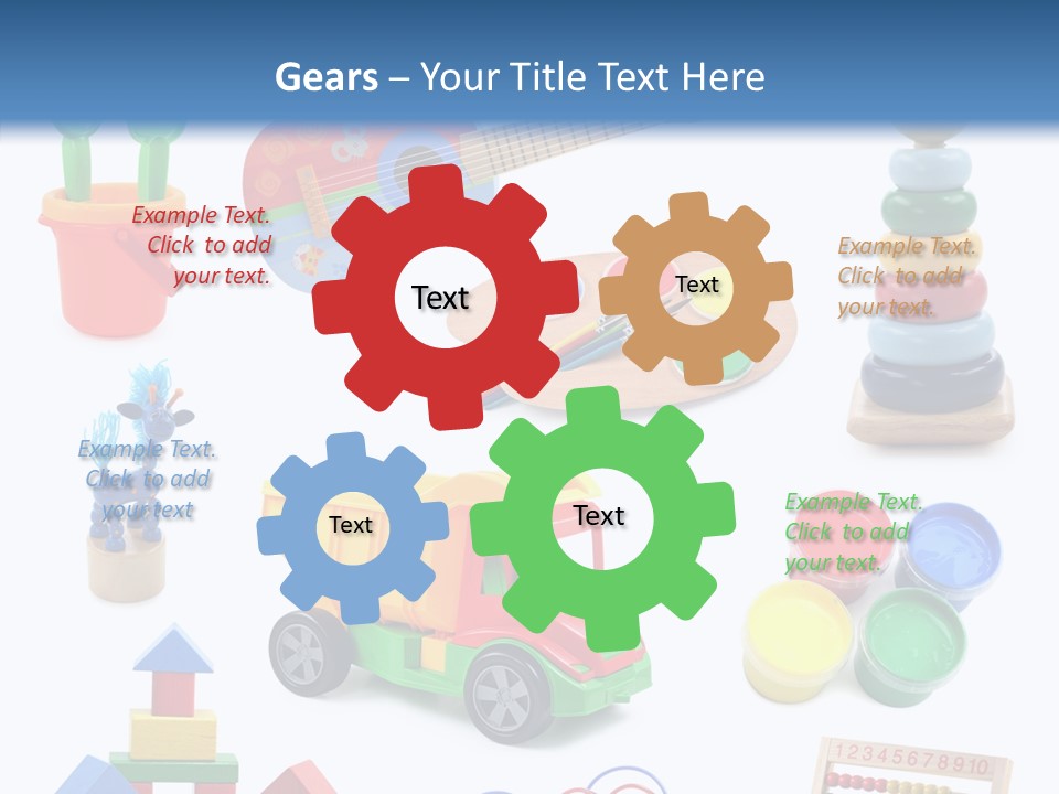 Education Red Play PowerPoint Template