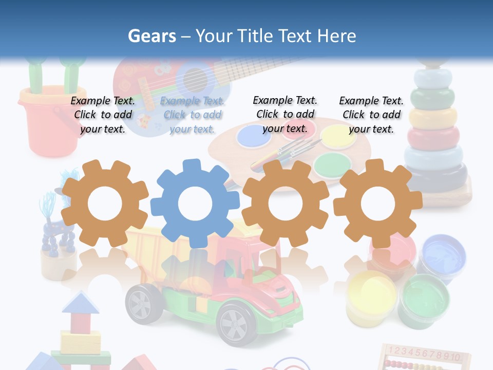 Education Red Play PowerPoint Template