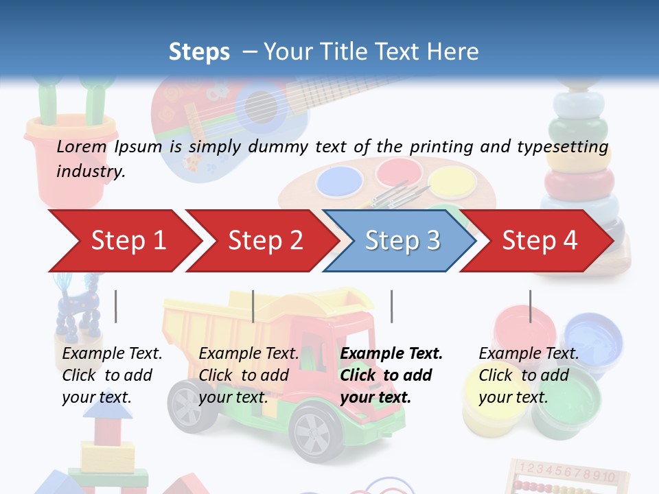 Education Red Play PowerPoint Template