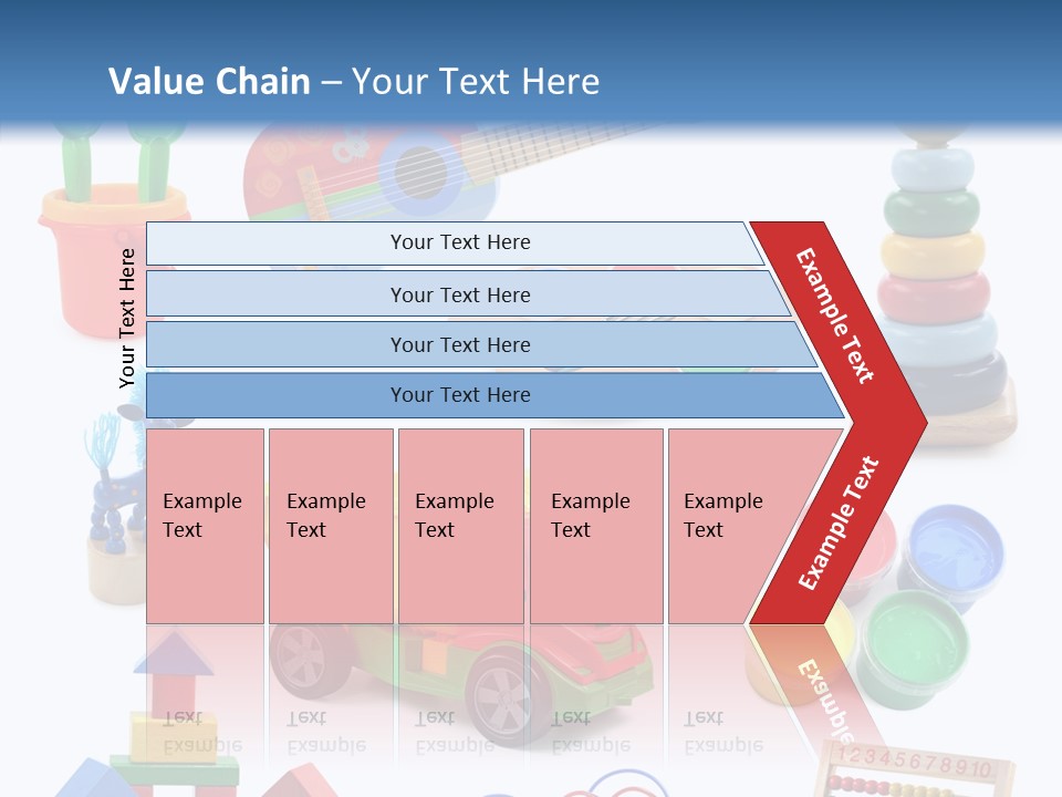 Education Red Play PowerPoint Template
