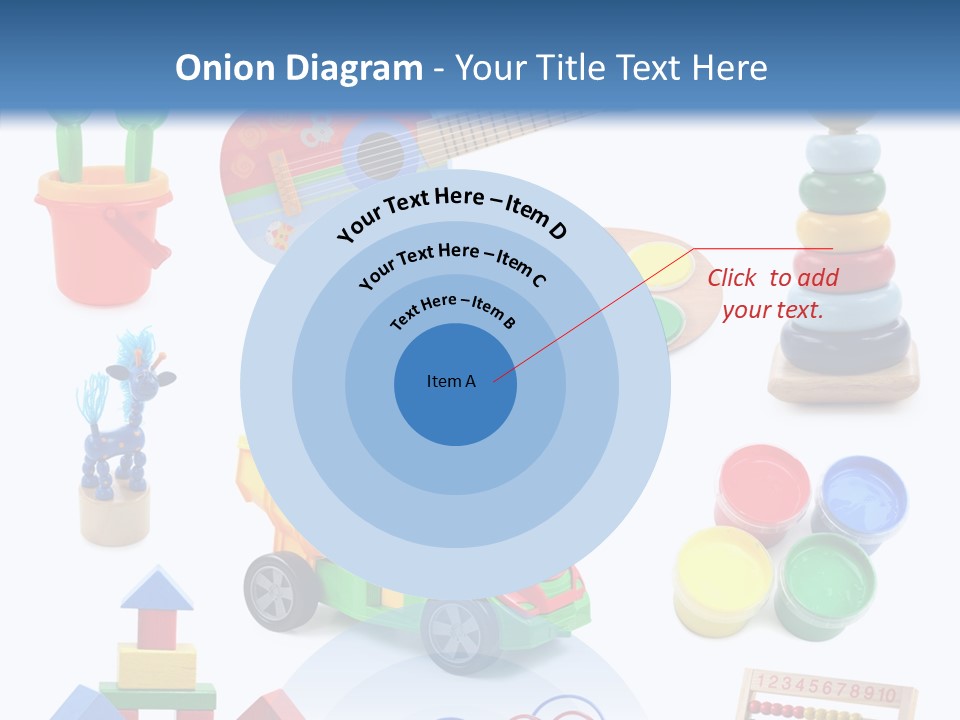 Education Red Play PowerPoint Template