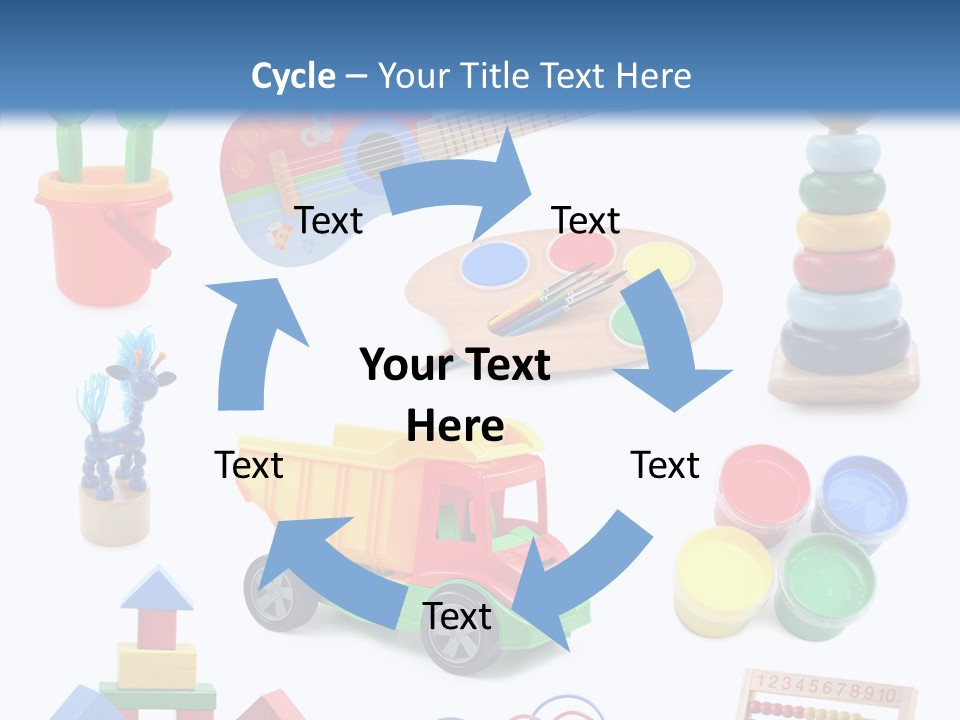 Education Red Play PowerPoint Template