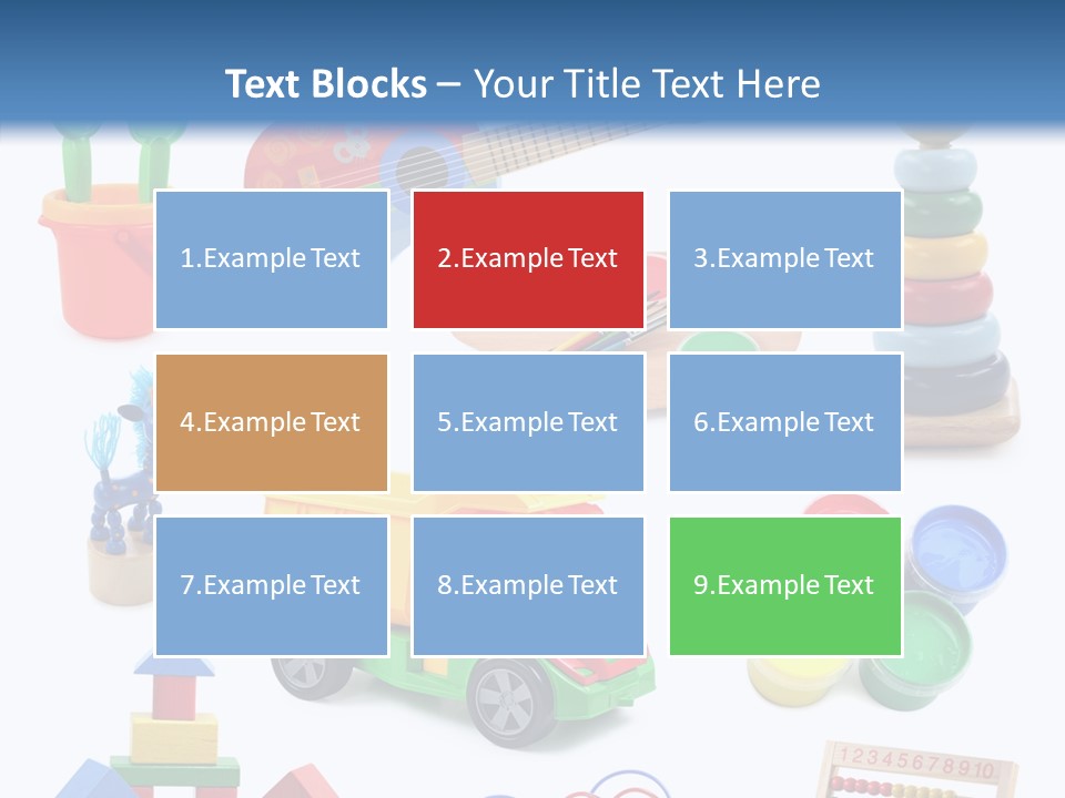 Education Red Play PowerPoint Template