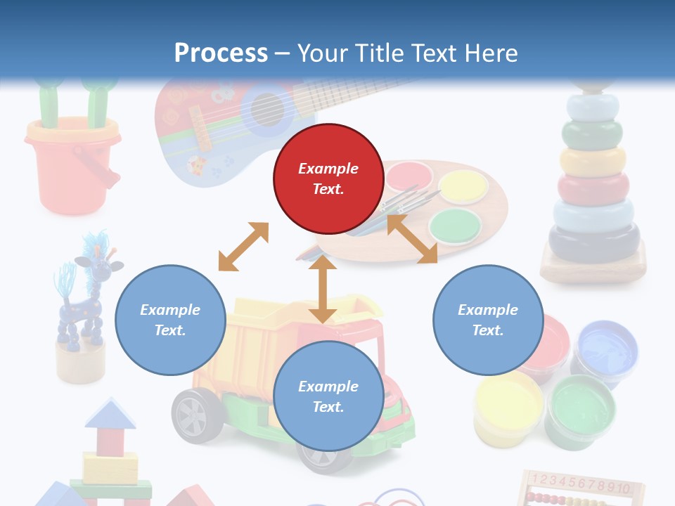 Education Red Play PowerPoint Template