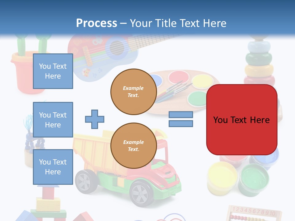 Education Red Play PowerPoint Template