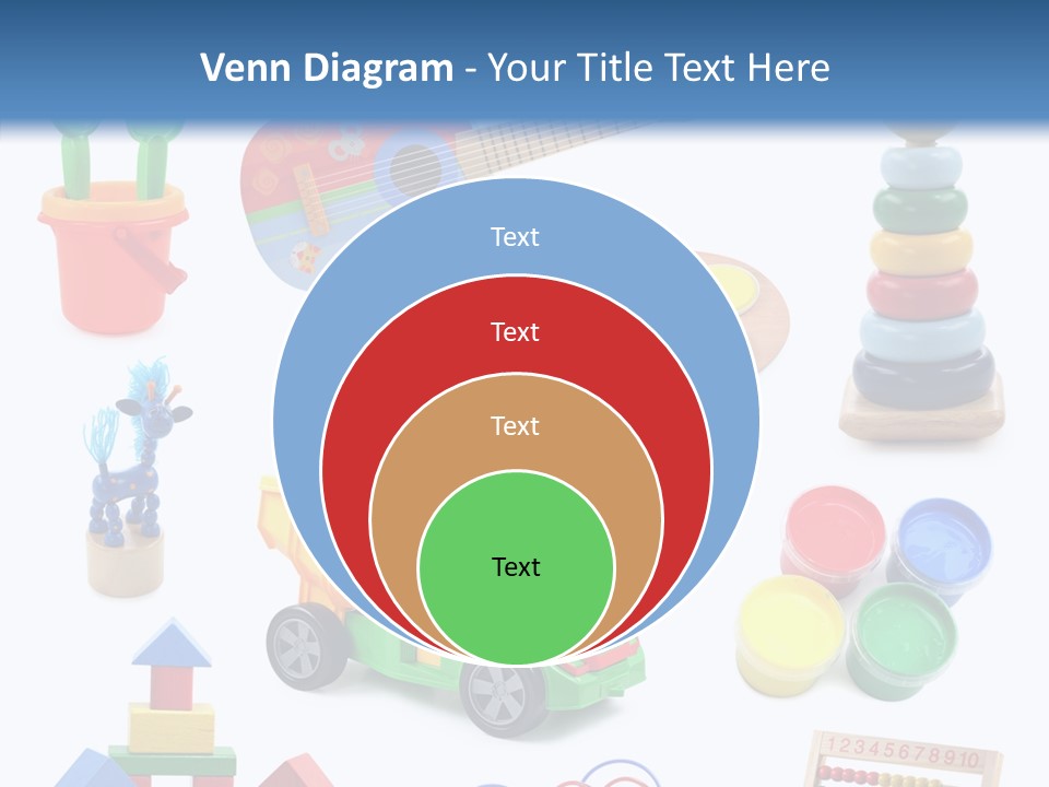 Education Red Play PowerPoint Template