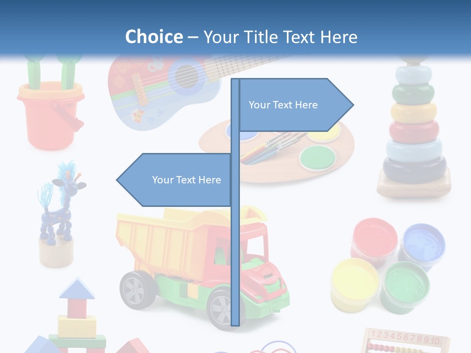 Education Red Play PowerPoint Template