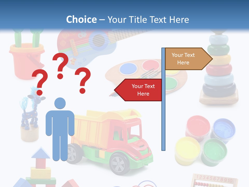 Education Red Play PowerPoint Template
