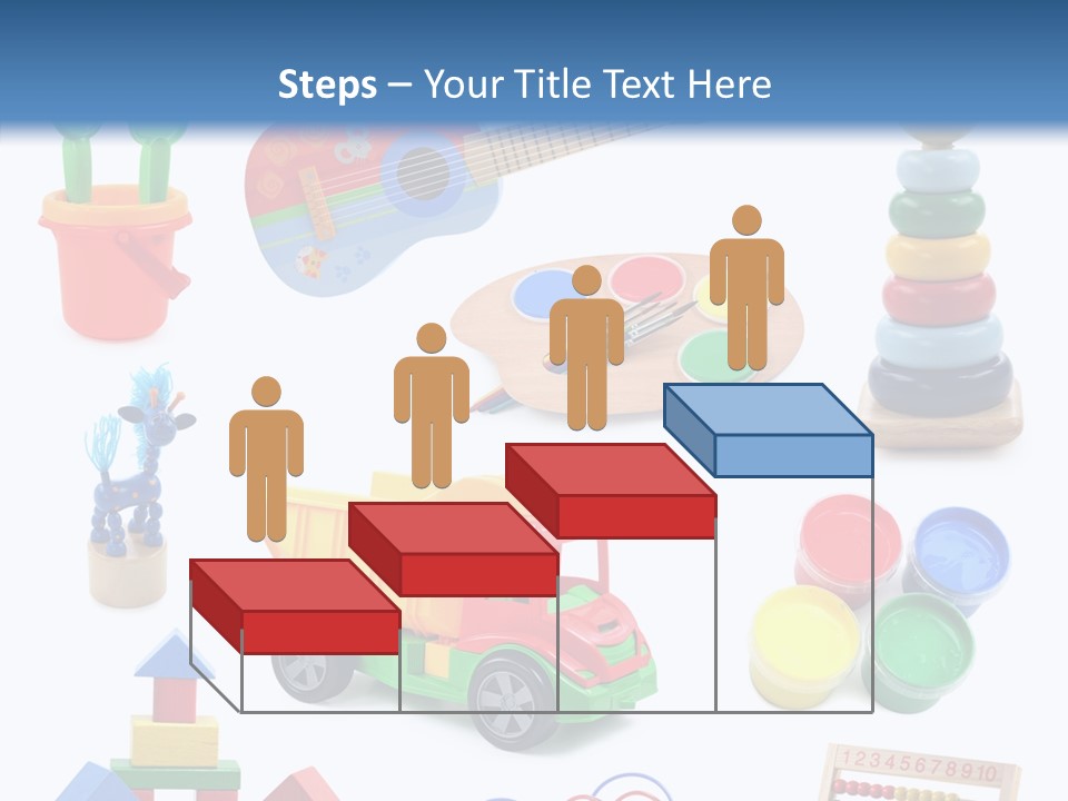 Education Red Play PowerPoint Template
