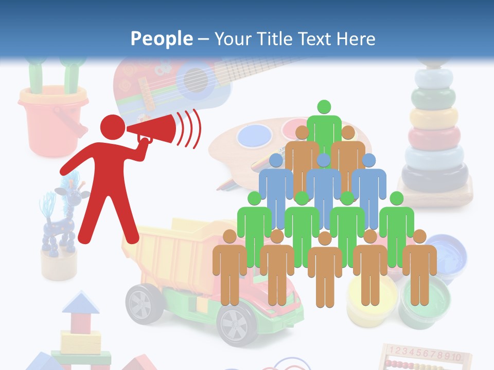 Education Red Play PowerPoint Template