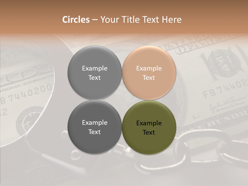 Dollar Trade Manacles PowerPoint Template