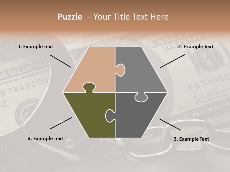 Dollar Trade Manacles PowerPoint Template