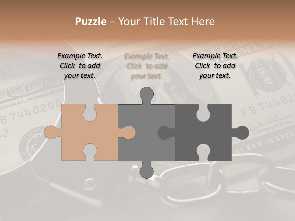 Dollar Trade Manacles PowerPoint Template
