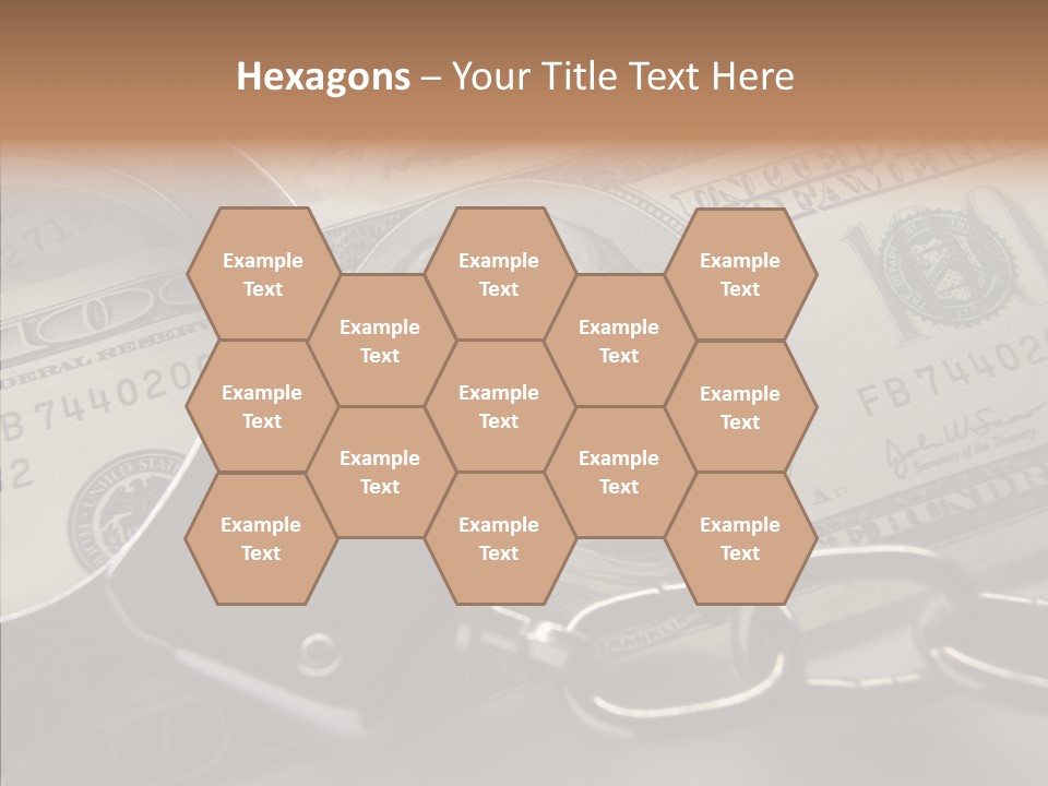 Dollar Trade Manacles PowerPoint Template