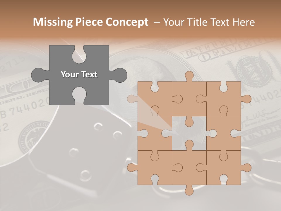 Dollar Trade Manacles PowerPoint Template