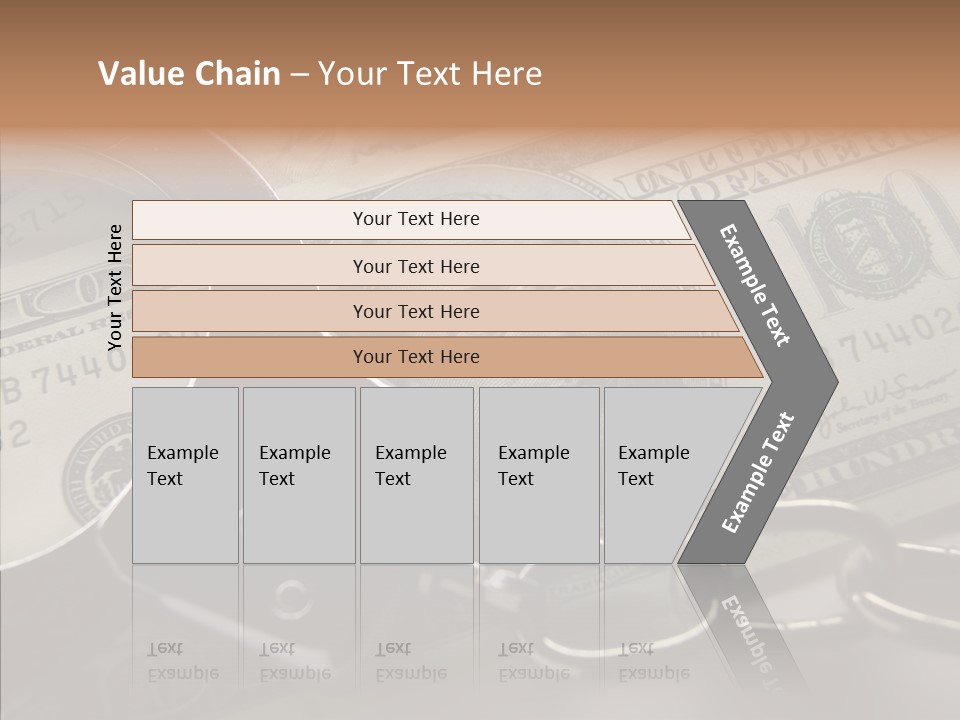 Dollar Trade Manacles PowerPoint Template