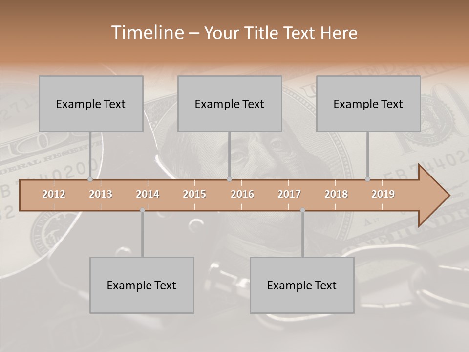 Dollar Trade Manacles PowerPoint Template