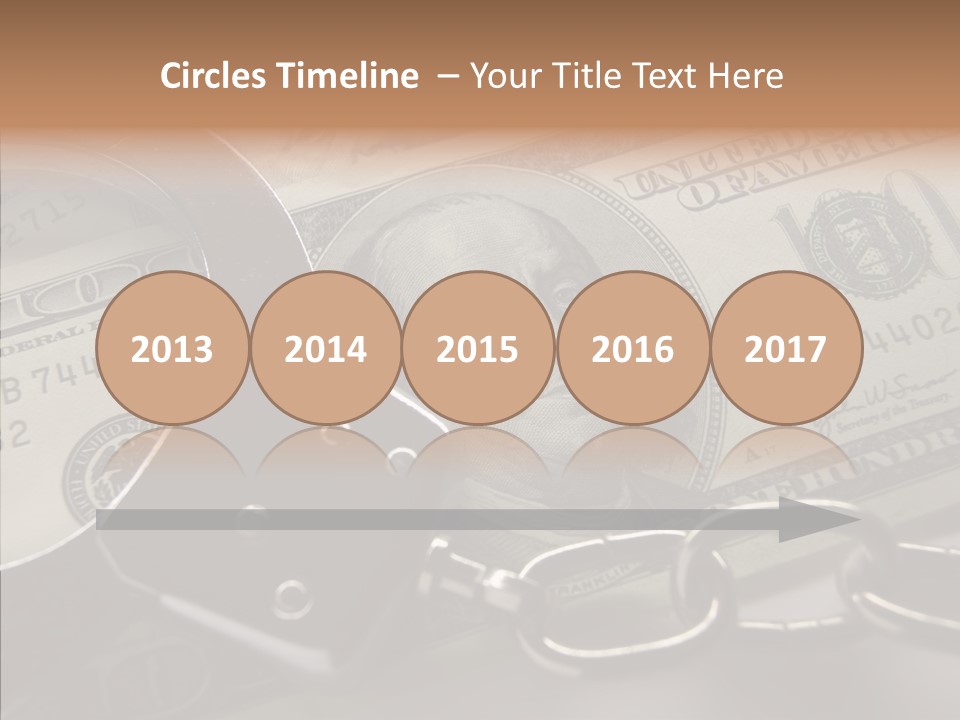 Dollar Trade Manacles PowerPoint Template