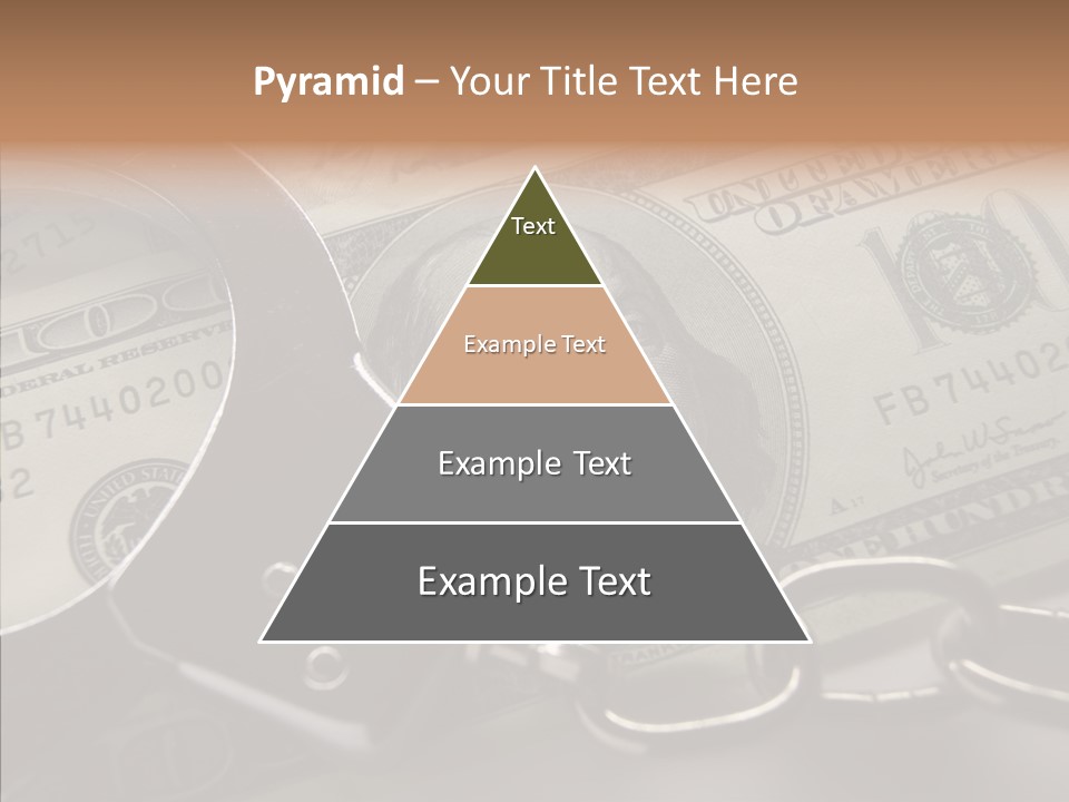 Dollar Trade Manacles PowerPoint Template