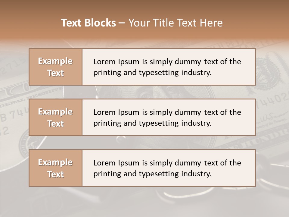 Dollar Trade Manacles PowerPoint Template