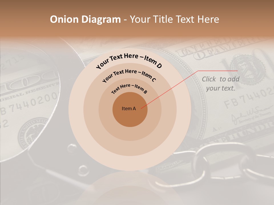 Dollar Trade Manacles PowerPoint Template