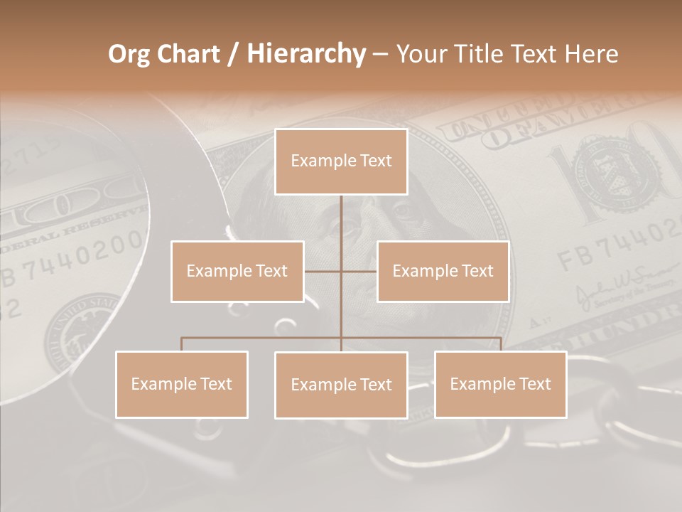 Dollar Trade Manacles PowerPoint Template