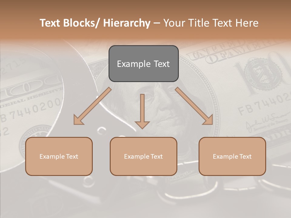 Dollar Trade Manacles PowerPoint Template