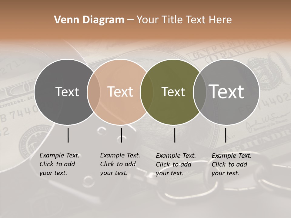 Dollar Trade Manacles PowerPoint Template