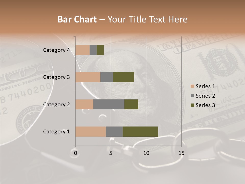 Dollar Trade Manacles PowerPoint Template