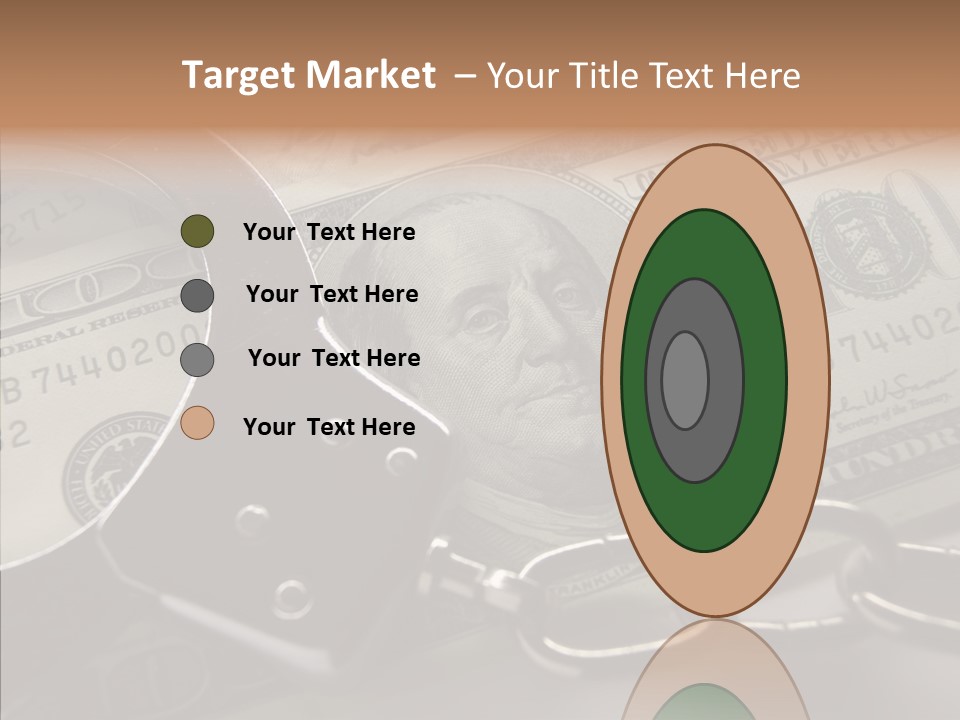 Dollar Trade Manacles PowerPoint Template