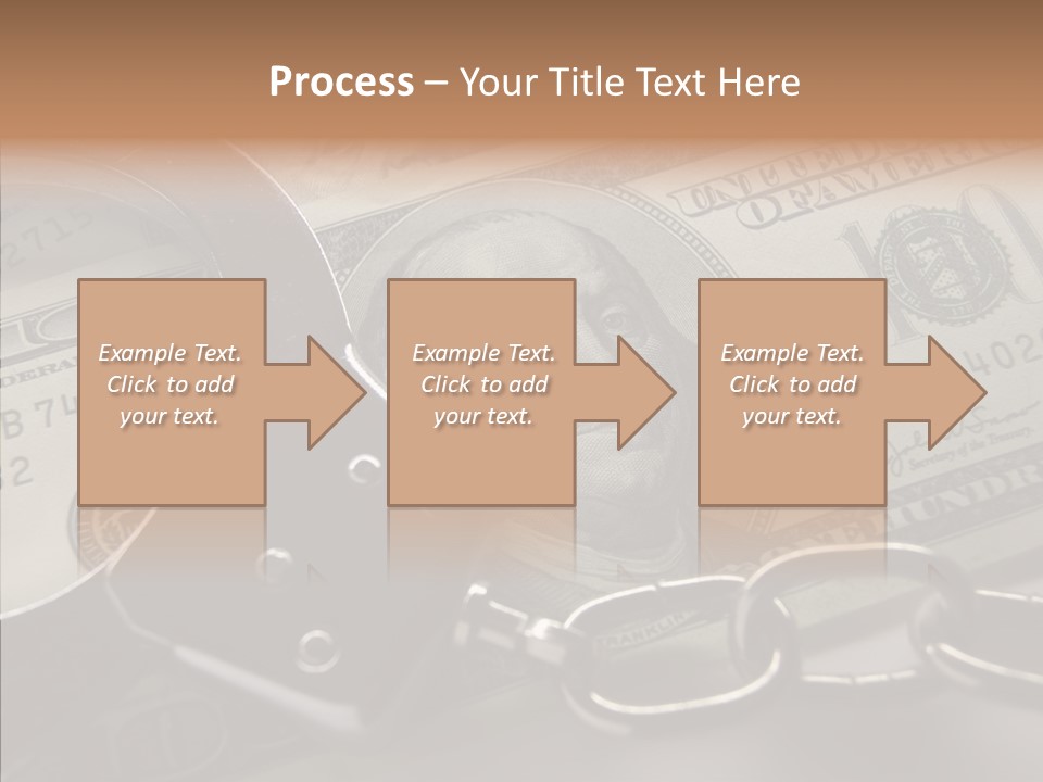 Dollar Trade Manacles PowerPoint Template