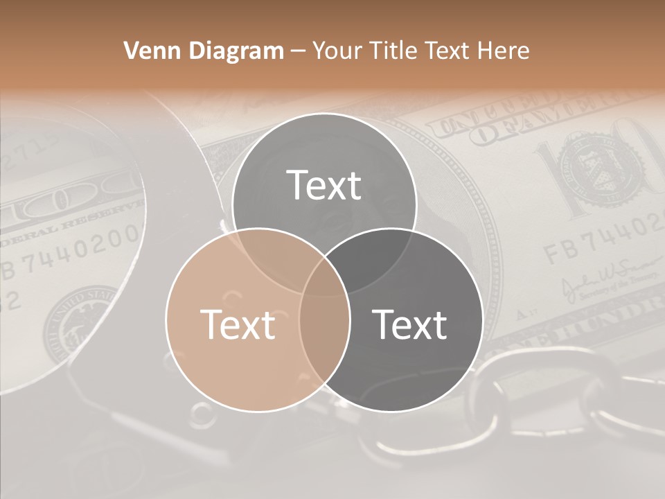 Dollar Trade Manacles PowerPoint Template