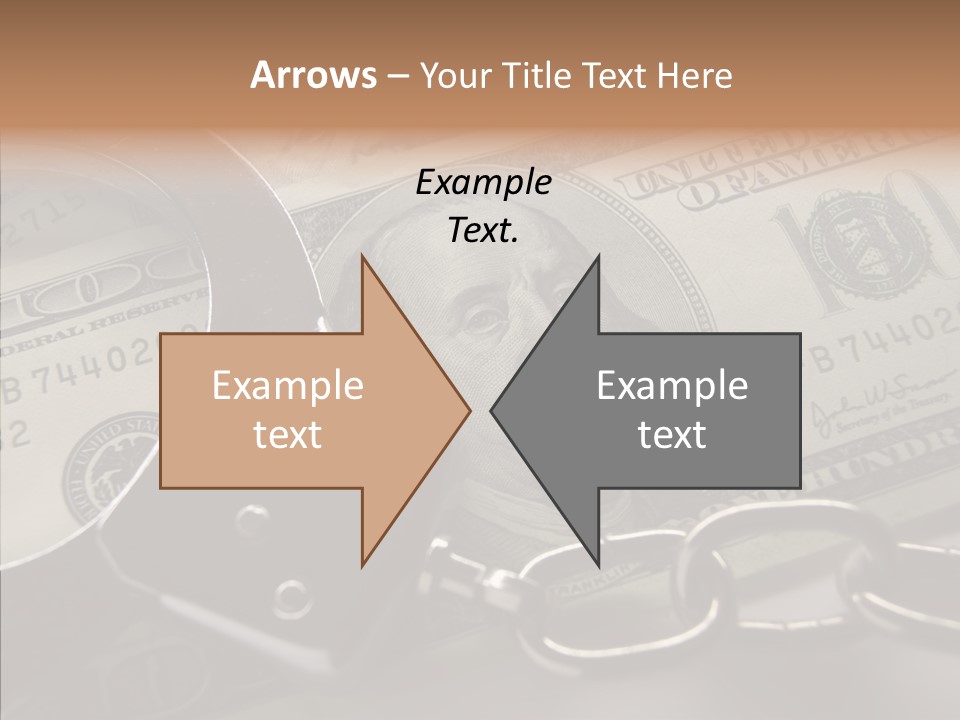Dollar Trade Manacles PowerPoint Template