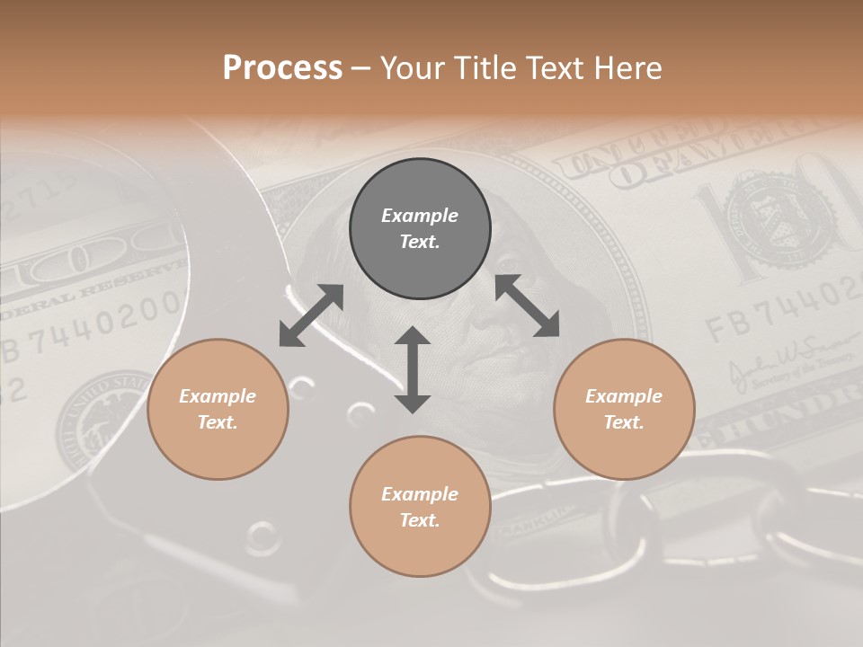Dollar Trade Manacles PowerPoint Template