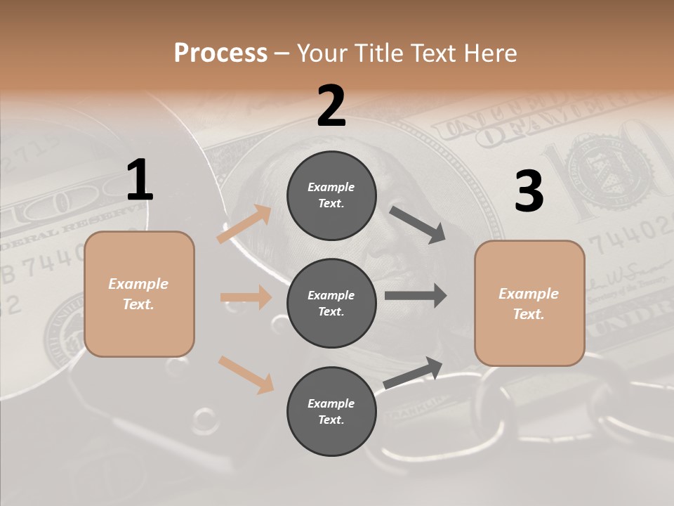 Dollar Trade Manacles PowerPoint Template