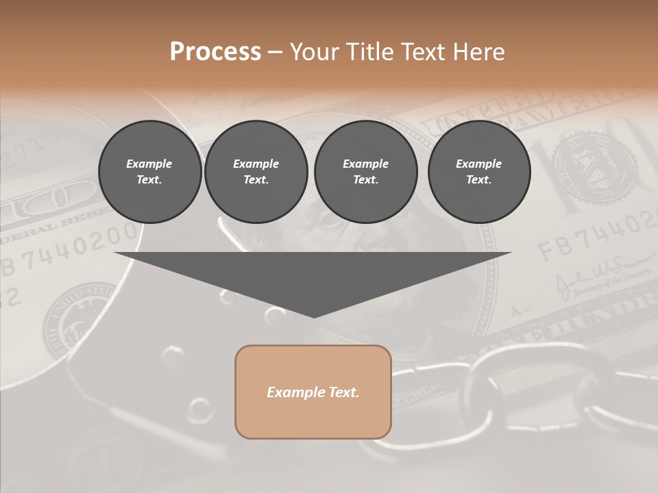 Dollar Trade Manacles PowerPoint Template