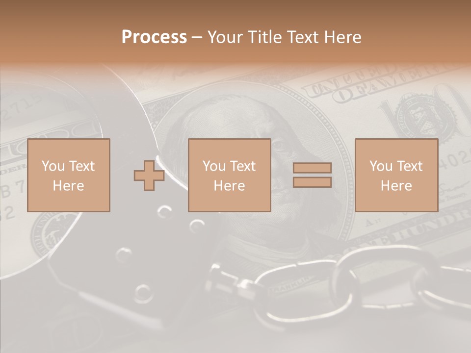 Dollar Trade Manacles PowerPoint Template