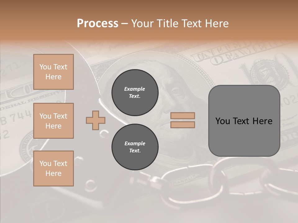 Dollar Trade Manacles PowerPoint Template