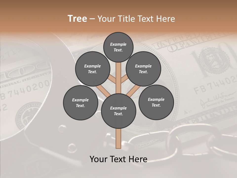 Dollar Trade Manacles PowerPoint Template