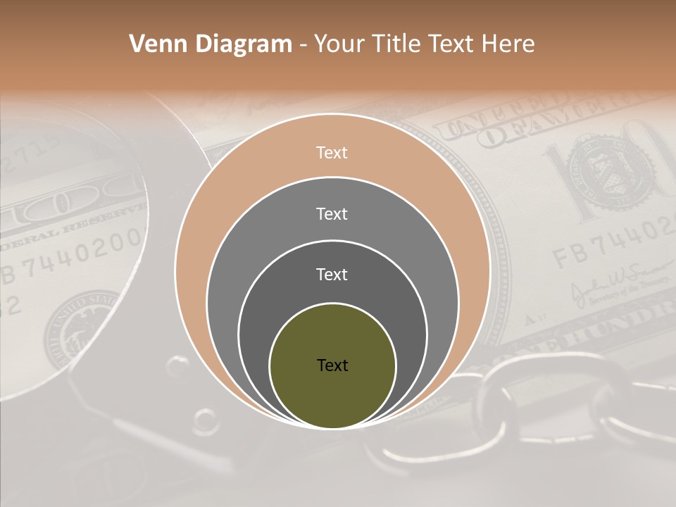 Dollar Trade Manacles PowerPoint Template