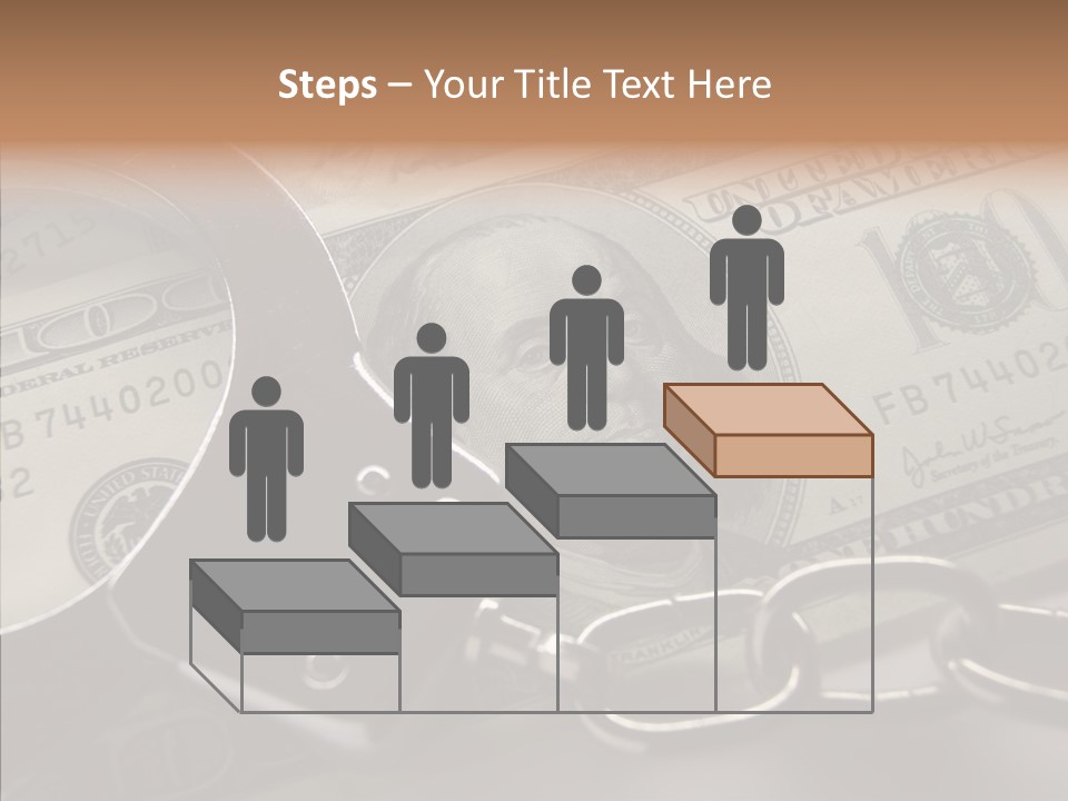 Dollar Trade Manacles PowerPoint Template