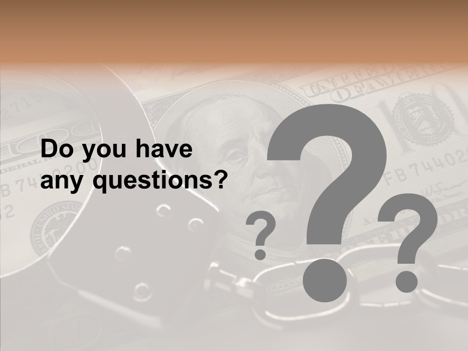 Dollar Trade Manacles PowerPoint Template