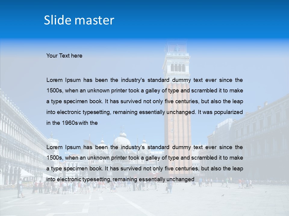 Tower Venice Wide PowerPoint Template