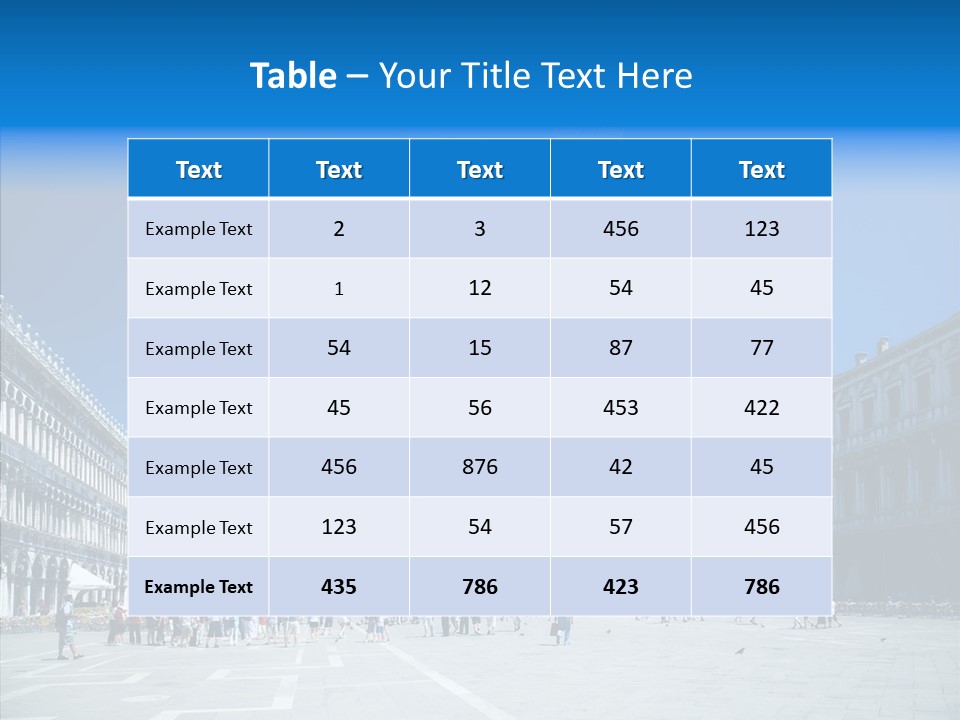 Tower Venice Wide PowerPoint Template
