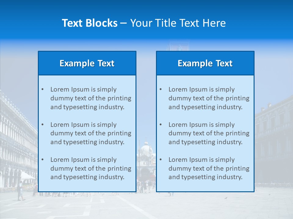 Tower Venice Wide PowerPoint Template